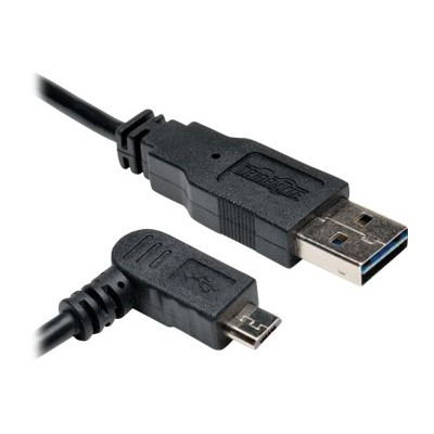 TrippLite UR050-001-RAB 1ft USB 2.0 Universal Reversible Cable A to Right 5Pin Micro B TrippLite UR050-001-RAB 1ft USB 2.0 Universal Reversible Cable A to Right 5Pin Micro B