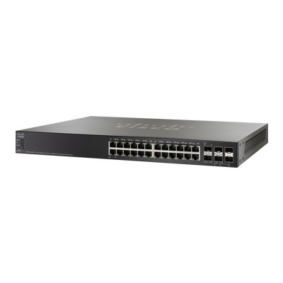 Cisco SG500X 24MPP K9 NA Small Business SG500X 24MPP Switch managed 24 x 10 100 1000 PoE 4 x 10 Gigabit SFP rack mountable PoE