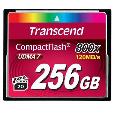 Transcend TS256GCF800 Premium Flash memory card 256 GB 800x CompactFlash