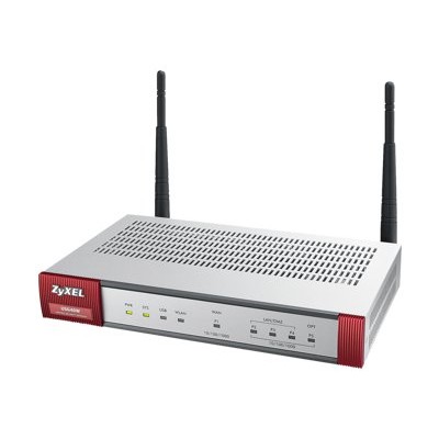 Zyxel USG40W NB USG40W Security appliance 2 SSL VPN users 10Mb LAN 100Mb LAN GigE 802.11b g n 2.4 GHz
