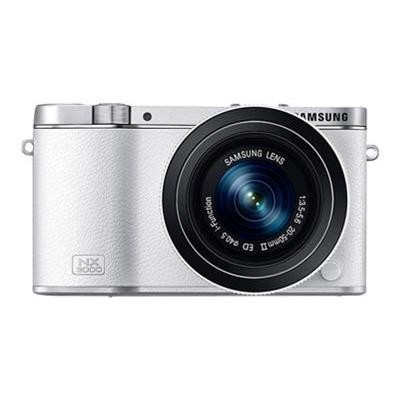 NX3000 20MP Mirrorless Digital Camera with 20-50mm Lens - White