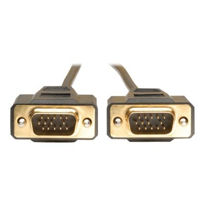 TrippLite P512-015 15ft VGA Monitor Gold Cable Molded Shielded HD15 M/M 15' TrippLite P512-015 15ft VGA Monitor Gold Cable Molded Shielded HD15 M/M 15'