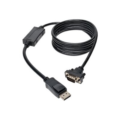 TrippLite P581-006-VGA DisplayPort to Active VGA Cable Displayport with Latches to HD-15 Adapter (M/M) 6-ft. TrippLite P581-006-VGA DisplayPort to Active VGA Cable Displayport with Latches to HD-15 Adapter (M/M) 6-ft.