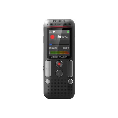 Philips Dvt2700/00 Voice Tracer Dvt2700 - Voice Recorder - 110 Mw - 4 Gb - Display: 1.77 In - Chrome  Anthracite
