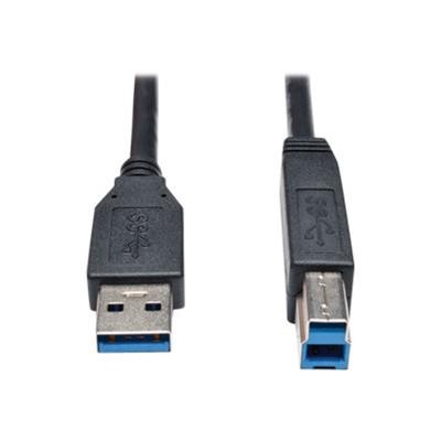 TrippLite U322 003 BK USB 3.0 SuperSpeed Device Cable AB M M Black 3 ft.