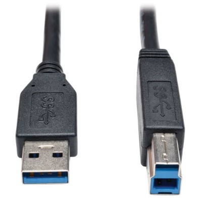 TrippLite U322 006 BK USB 3.0 SuperSpeed Device Cable AB M M Black 6 ft