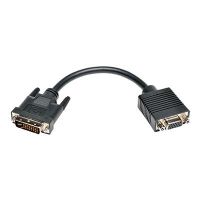 TrippLite P120 08N 8 in. DVI to VGA Adapter Cable DVI I Dual Link M to HD15 F