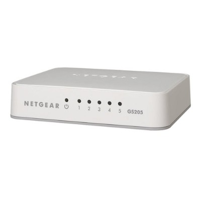 NetGear GS205 100PAS GS205 Switch unmanaged 5 x 10 100 1000 desktop