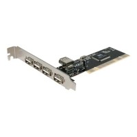 4 Port PCI High Speed USB 2.0 Adapter Card - USB adapter - 4 ports