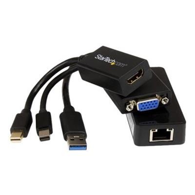 StarTech.com MSTP3MDPUGBK 3 in 1 Kit for Surface and Surface Pro 4 mDP to HDMI VGA USB 3.0 GbE Works with Surface Pro 3 and Surface 3