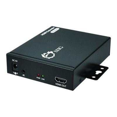 SIIG CE-H22911-S1 HDMI Over Gigabit IP Extender with IR - Receiver - Video/audio/infrared extender - HDMI - up to 328 ft SIIG CE-H22911-S1 HDMI Over Gigabit IP Extender with IR - Receiver - Video/audio/infrared extender - HDMI - up to 328 ft