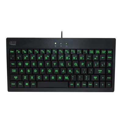 Adesso AKB-110EB SlimTouch 110 - Keyboard - USB - US Adesso AKB-110EB SlimTouch 110 - Keyboard - USB - US
