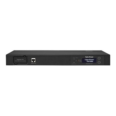 Cyberpower PDU20MT10AT Metered ATS Series PDU20MT10AT Power distribution unit rack mountable AC 100 120 V RS 232 input NEMA L5 20 output connectors