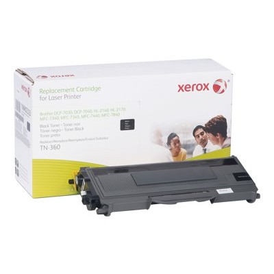 Xerox 106R02323 Black toner cartridge equivalent to Brother TN360 for Brother DCP 7030 DCP 7040 HL 2140 HL 2170W MFC 7340 MFC 7345N MFC 7440N MFC