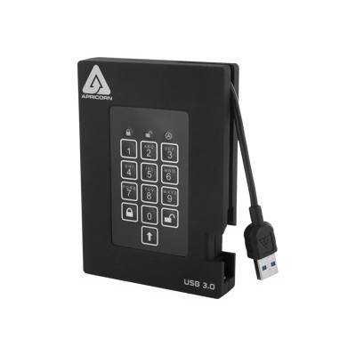 Apricorn A25-3PL256-2000F 2TB Aegis Padlock Fortress USB 3.0 FIPS 140-2 Encrypted Hard Drive with PIN Access Apricorn A25-3PL256-2000F 2TB Aegis Padlock Fortress USB 3.0 FIPS 140-2 Encrypted Hard Drive with PIN Access