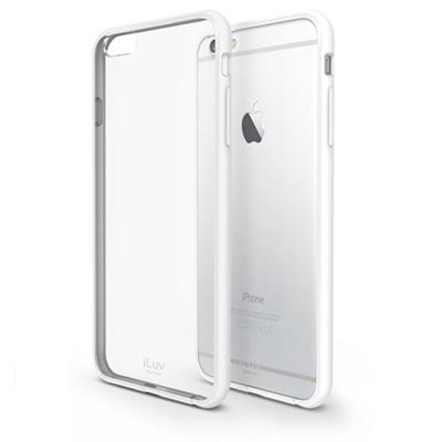 iLuv Creative Technology AI6PVYNEWH Vyneer Dual Material Protection Case for iPhone 6s Plus iPhone 6 Plus White