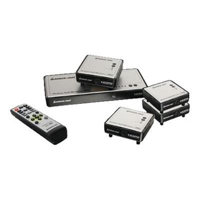 Iogear GWHDMS52MBK4 Long Range Wireless 5 x 2 HDMI Matrix PRO - Wireless video/audio extender - up to 197 ft - with 3x Additional Receiver GWHDRX01 Iogear GWHDMS52MBK4 Long Range Wireless 5 x 2 HDMI Matrix PRO - Wireless video/audio extender - up to 197 ft - with 3x Additional Receiver GWHDRX01