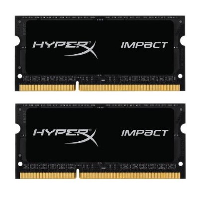 Kingston HX321LS11IB2K2 16 HyperX Impact Black Series DDR3L 16 GB 2 x 8 GB SO DIMM 204 pin 2133 MHz PC3 17000 CL11 1.35 1.5 V unbuffered no