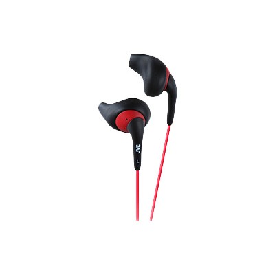 JVC HAEN10B Gumy Sport Binaural Ear Bud Headphones Black