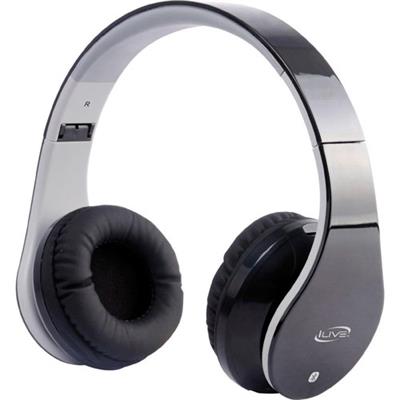 GPX IAHB64B iLive Bluetooth Stereo Over-Ear Headphones with Microphone - 40mm Driver & 8 Hours of Battery Life GPX IAHB64B iLive Bluetooth Stereo Over-Ear Headphones with Microphone - 40mm Driver & 8 Hours of Battery Life
