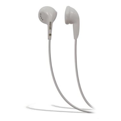 Maxell 190599 EB 95 Headphones ear bud 3.5 mm jack white