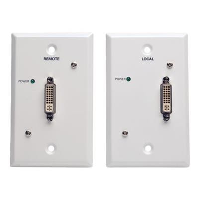 TrippLite B140-1P1-WP-1 DVI over Cat5/Cat6 Passive Extender Wallplate Kit Transmitter and Receiver 1920x1080 60Hz Up to 100-ft. TrippLite B140-1P1-WP-1 DVI over Cat5/Cat6 Passive Extender Wallplate Kit Transmitter and Receiver 1920x1080 60Hz Up to 100-ft.