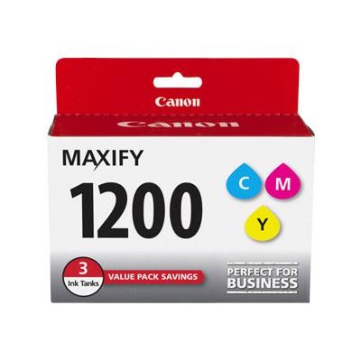 Canon 9232B005 PGI 1200 CMY Value Pack 3 pack yellow cyan magenta original ink tank for MAXIFY MB2020 MB2120 MB2320 MB2720