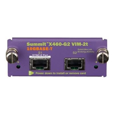 Extreme Network 16712 Summit X460 G2 Series VIM 2t Expansion module 10 GigE 10GBase T for Summit X460 G2 Series