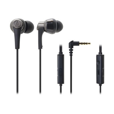 Audio - Technica ATH-CKR5ISBK SonicPro In-Ear Headphones with In-line Mic & Control - Black Audio - Technica ATH-CKR5ISBK SonicPro In-Ear Headphones with In-line Mic & Control - Black