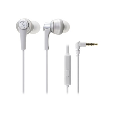 Audio - Technica ATH-CKR5ISWH SonicPro In-Ear Headphones with In-line Mic & Control - White Audio - Technica ATH-CKR5ISWH SonicPro In-Ear Headphones with In-line Mic & Control - White