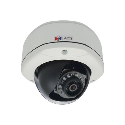 ACTi E73A E73A Network surveillance camera dome outdoor vandal weatherproof color Day Night 5 MP 2592 x 1944 fixed iris fixed focal audi