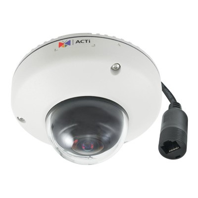 ACTi E921 E921 Network surveillance camera dome outdoor vandal weatherproof color 5 MP 2592 x 1944 fixed iris fixed focal audio LAN 10 1