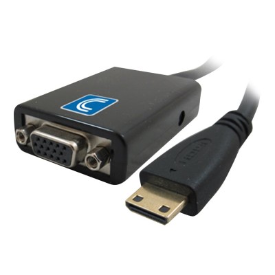 Comprehensive HDCM VGAF Video audio adapter HDMI VGA mini HDMI M to HD 15 stereo mini jack F 4 in