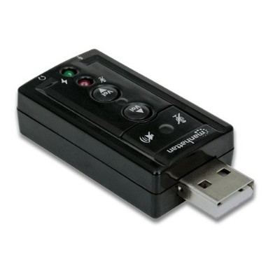 Manhattan 151429 Hi Speed USB 3D 7.1 Sound Adapter