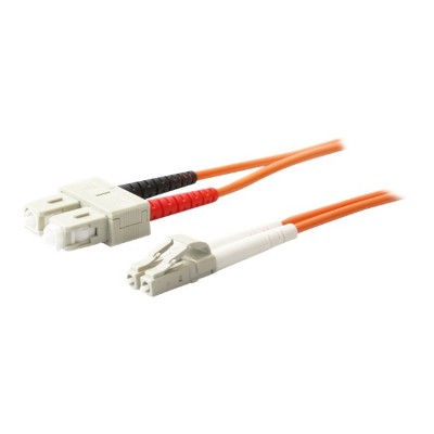 AddOn Computer Products ADD SC LC 15M6MMF 15m LC Male to SC Male Orange OM1 Duplex LSZH Multi Mode Fiber MMF Patch Cable