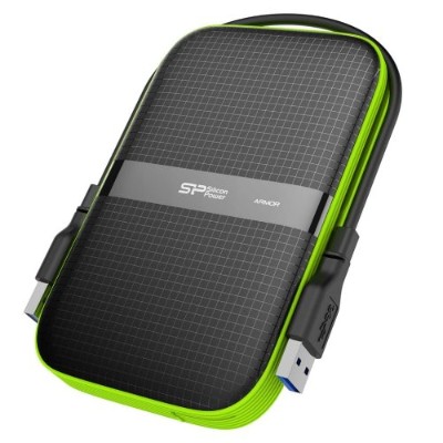Silicon Power SP020TBPHDA60S3K 2TB 2.5 Armor A60 Shockproof Water-Resistant USB 3.0 Portable External Hard Drive - Black Silicon Power SP020TBPHDA60S3K 2TB 2.5 Armor A60 Shockproof Water-Resistant USB 3.0 Portable External Hard Drive - Black