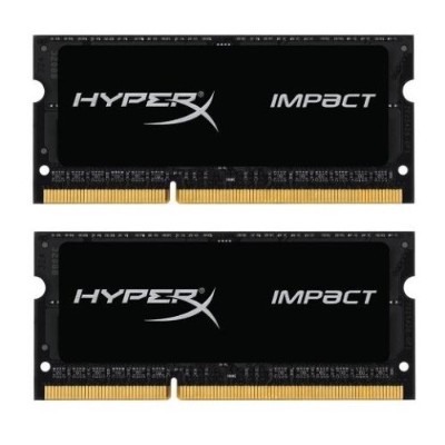 Kingston HX321LS11IB2K2 8 HyperX Impact Black Series DDR3L 8 GB 2 x 4 GB SO DIMM 204 pin 2133 MHz PC3L 17000 CL11 1.35 1.5 V unbuffered non