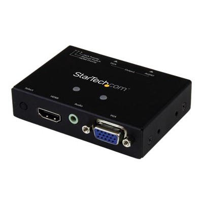 StarTech.com VS221HD2VGA 2x1 VGA HDMI to VGA Converter Switch w Priority Switching – Multi format VGA and HDMI to VGA Selector – 1080p