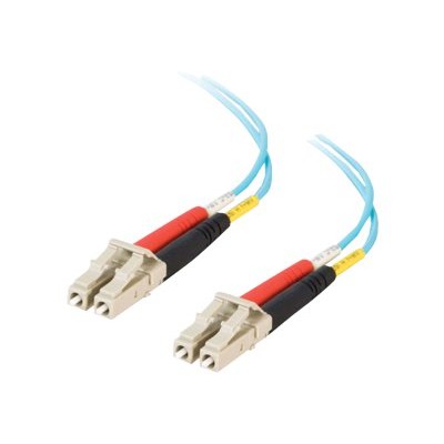 Cables To Go 01121 30m LC LC 10Gb 50 125 OM3 Duplex Multimode PVC Fiber Optic Cable Aqua Network cable LC multi mode M to LC multi mode M 98 ft fi
