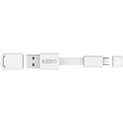eReplacements MCU W ER Kero 3 Key Ring USB cable Micro USB Type B M to USB M white