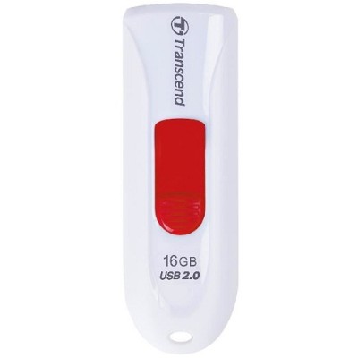 Transcend TS16GJF590W 16GB JetFlash 590 USB 2.0 Flash Drive - White Transcend TS16GJF590W 16GB JetFlash 590 USB 2.0 Flash Drive - White