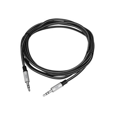 SIIG CB-AU0A12-S1 Woven Fabric Braided - Audio cable - stereo mini jack (M) to stereo mini jack (M) - 6.6 ft SIIG CB-AU0A12-S1 Woven Fabric Braided - Audio cable - stereo mini jack (M) to stereo mini jack (M) - 6.6 ft
