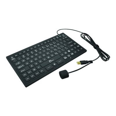 SIIG JK US0911 S1 Industrial Medical Grade Washable Backlit Keyboard with Pointing Device Keyboard USB waterproof black