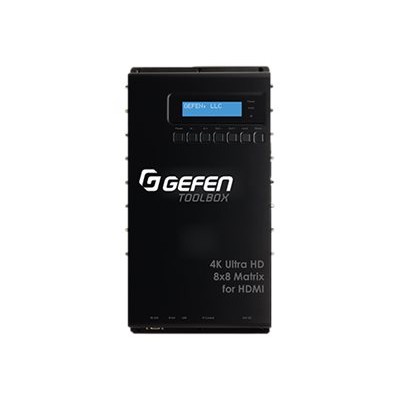 Gefen GTB-HD4K2K-848-BLK ToolBox 4K Ultra HD 8x8 Matrix for HDMI - Video/audio switch - surface-mountable Gefen GTB-HD4K2K-848-BLK ToolBox 4K Ultra HD 8x8 Matrix for HDMI - Video/audio switch - surface-mountable
