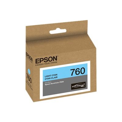 Epson T760520 760 25.9 ml light cyan original ink cartridge for SureColor P600 SC P600