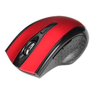 SIIG JK WR0912 S1 Mouse optical 5 buttons wireless 2.4 GHz USB wireless receiver red