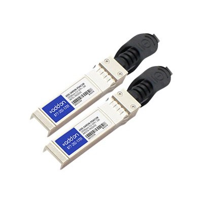 AddOn Computer Products ADD-SARSIN-PDAC1M Arista Networks CAB-SFP-SFP-1M to Intel XDACBL1M Compatible TAA compliant 10GBase-CU SFP+ to SFP+ Direct Attach Cable AddOn Computer Products ADD-SARSIN-PDAC1M Arista Networks CAB-SFP-SFP-1M to Intel XDACBL1M Compatible TAA compliant 10GBase-CU SFP+ to SFP+ Direct Attach Cable