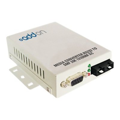 AddOn Computer Products ADD RS232 2SC Serial RS232 to Fiber SMF 1310nm 20km SC Serial Media Converter