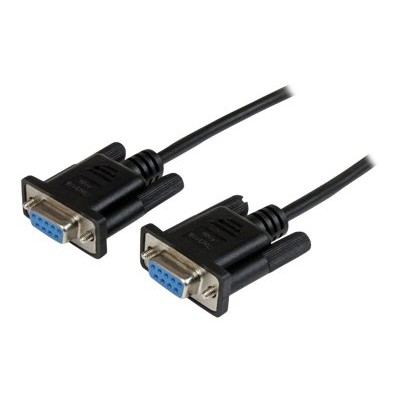 StarTech.com SCNM9FF1MBK 1m Black DB9 RS232 Serial Null Modem Cable F/F - Null modem cable - DB-9 (F) to DB-9 (F) - 3.3 ft - molded thumbscrews - bla StarTech.com SCNM9FF1MBK 1m Black DB9 RS232 Serial Null Modem Cable F/F - Null modem cable - DB-9 (F) to DB-9 (F) - 3.3 ft - molded thumbscrews - bla