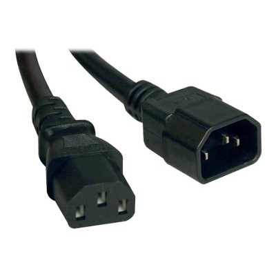 TrippLite P005 003 Heavy Duty Power Extension Cord 15A 14AWG IEC 320 C14 to IEC 320 C13 3 ft.